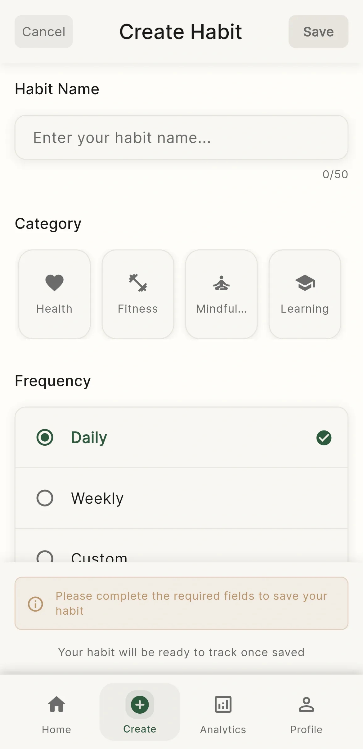 Habit Tracker Preview 3