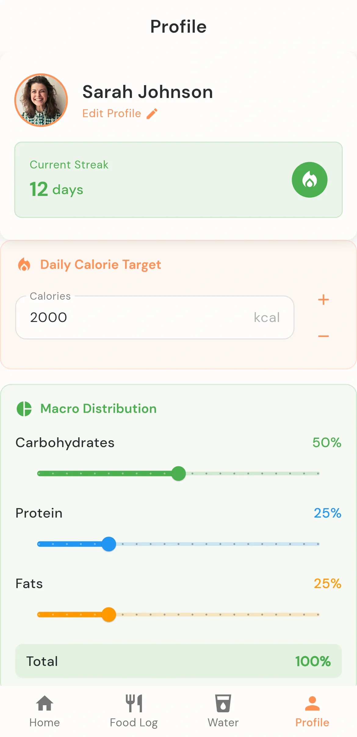 Calorie Tracker Preview 4