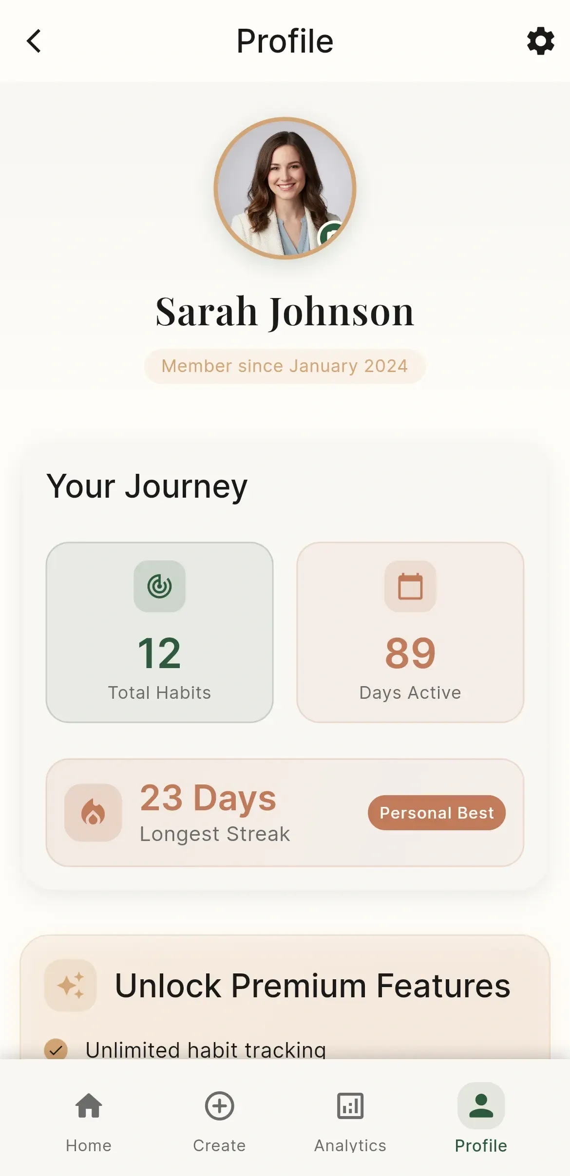 Habit Tracker Preview 5