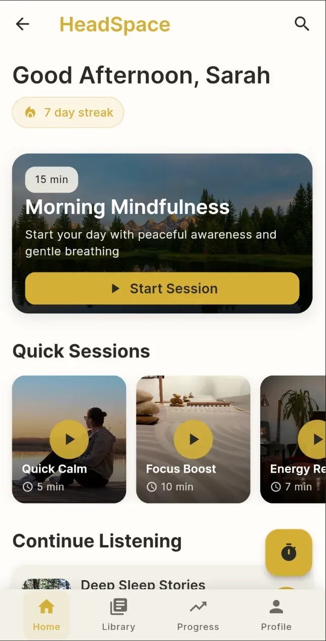 Meditation App Preview 1
