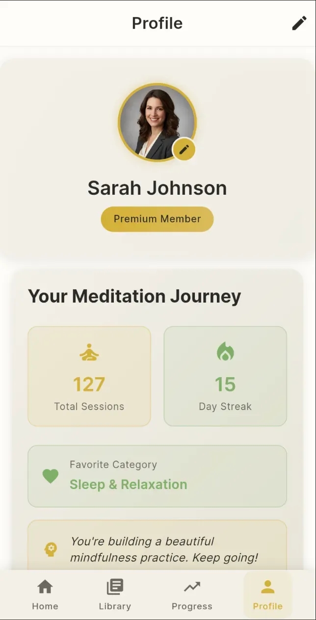 Meditation App Preview 4