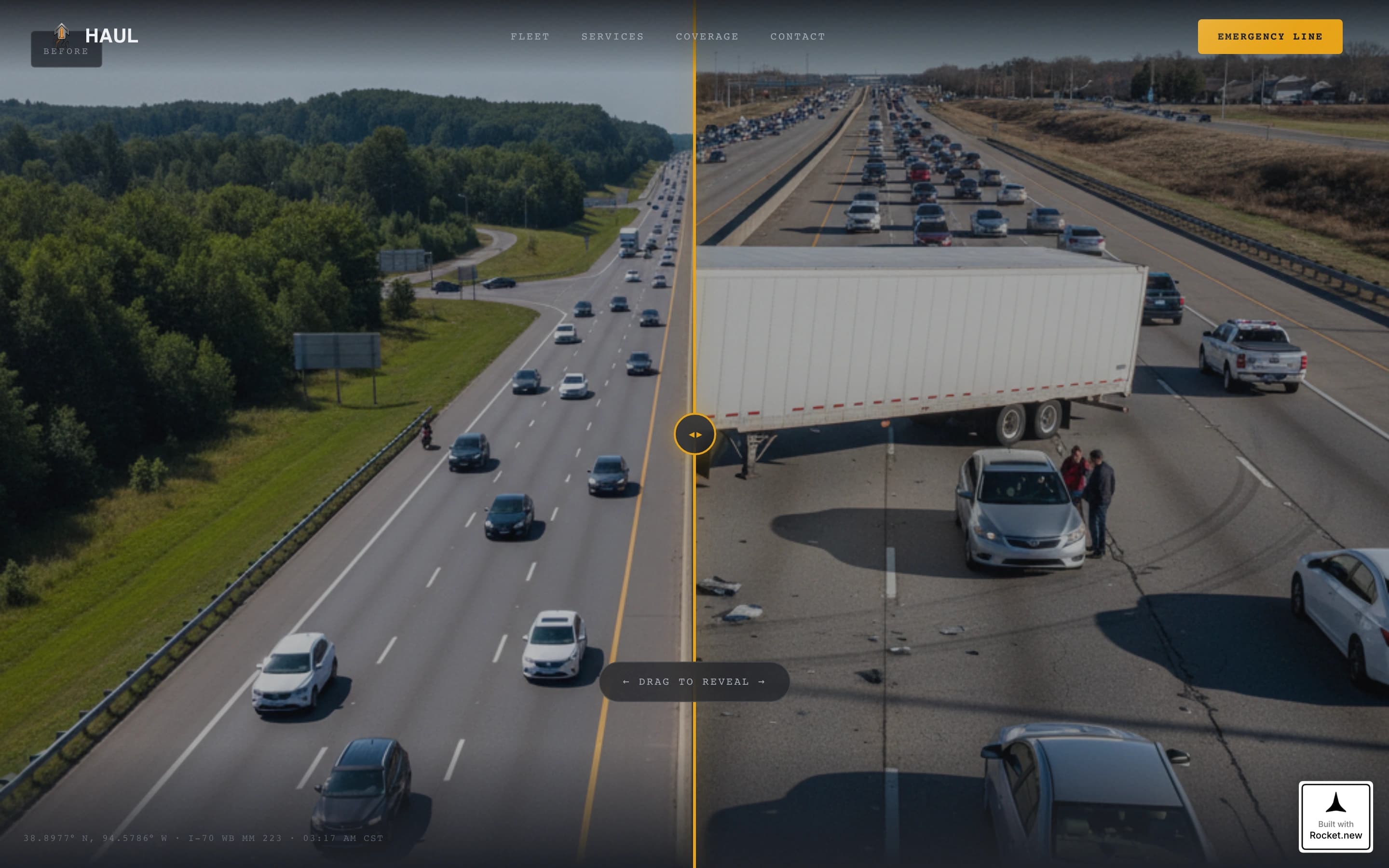 Haul - Powerful Flatbed Landing Page Template