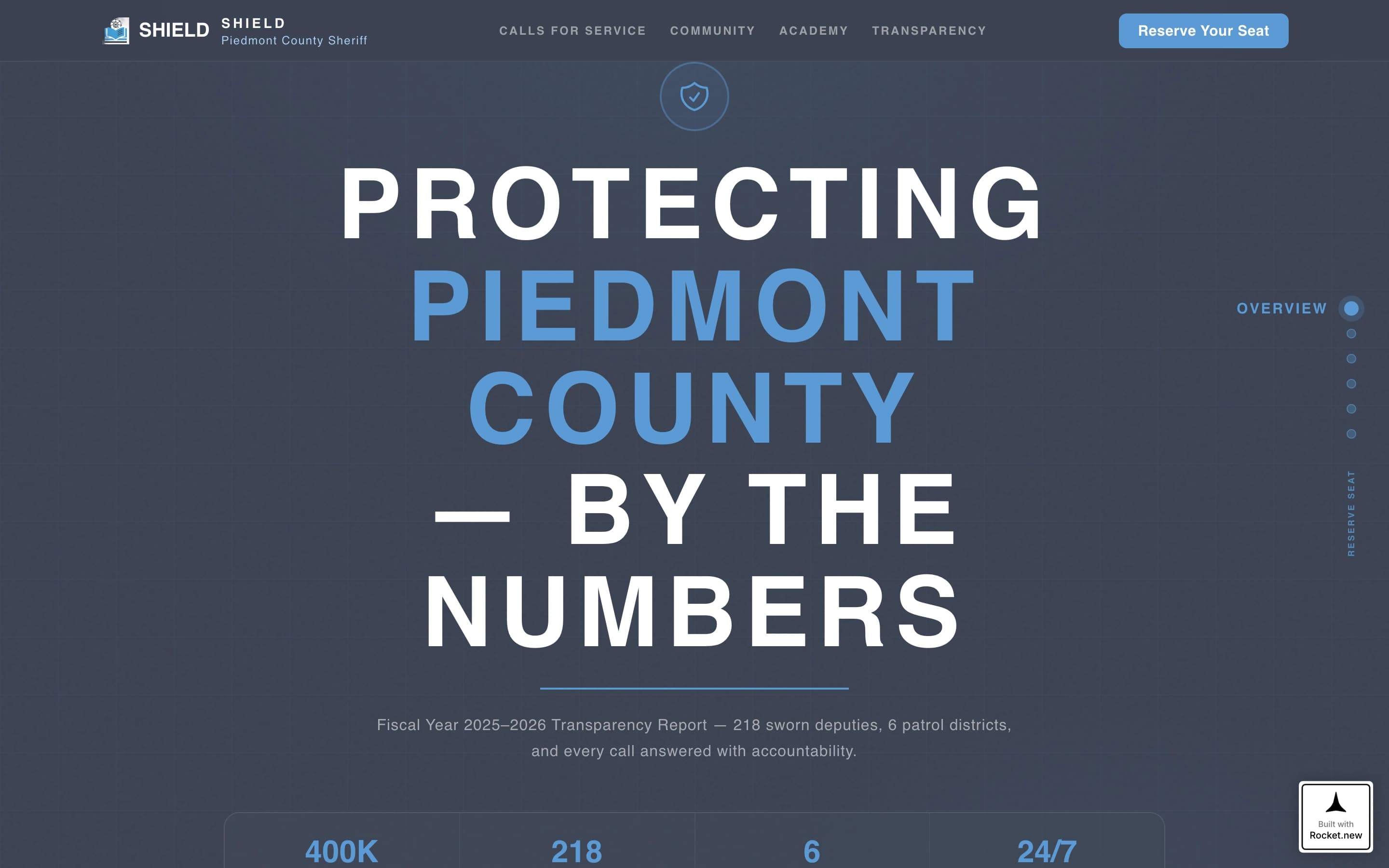 Sheriffs - Modern Office Landing Page Template