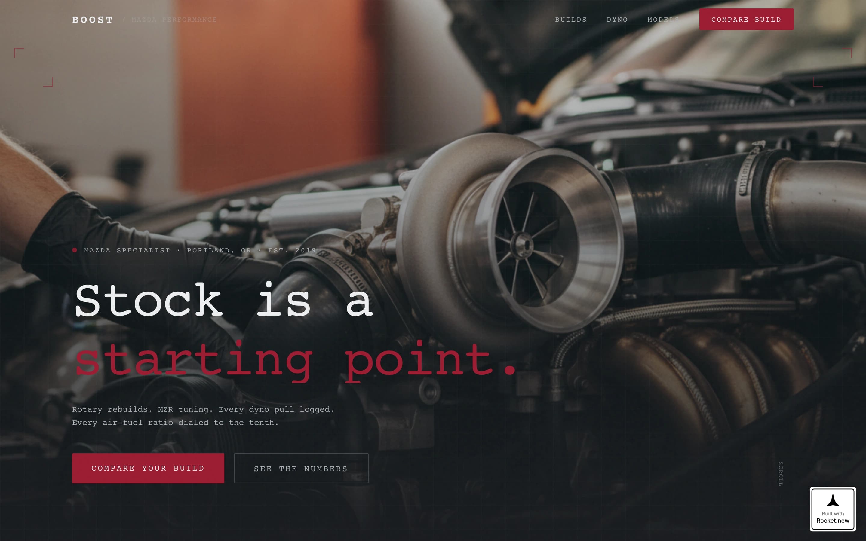 Boost - Precision Mazda Landing Page Template