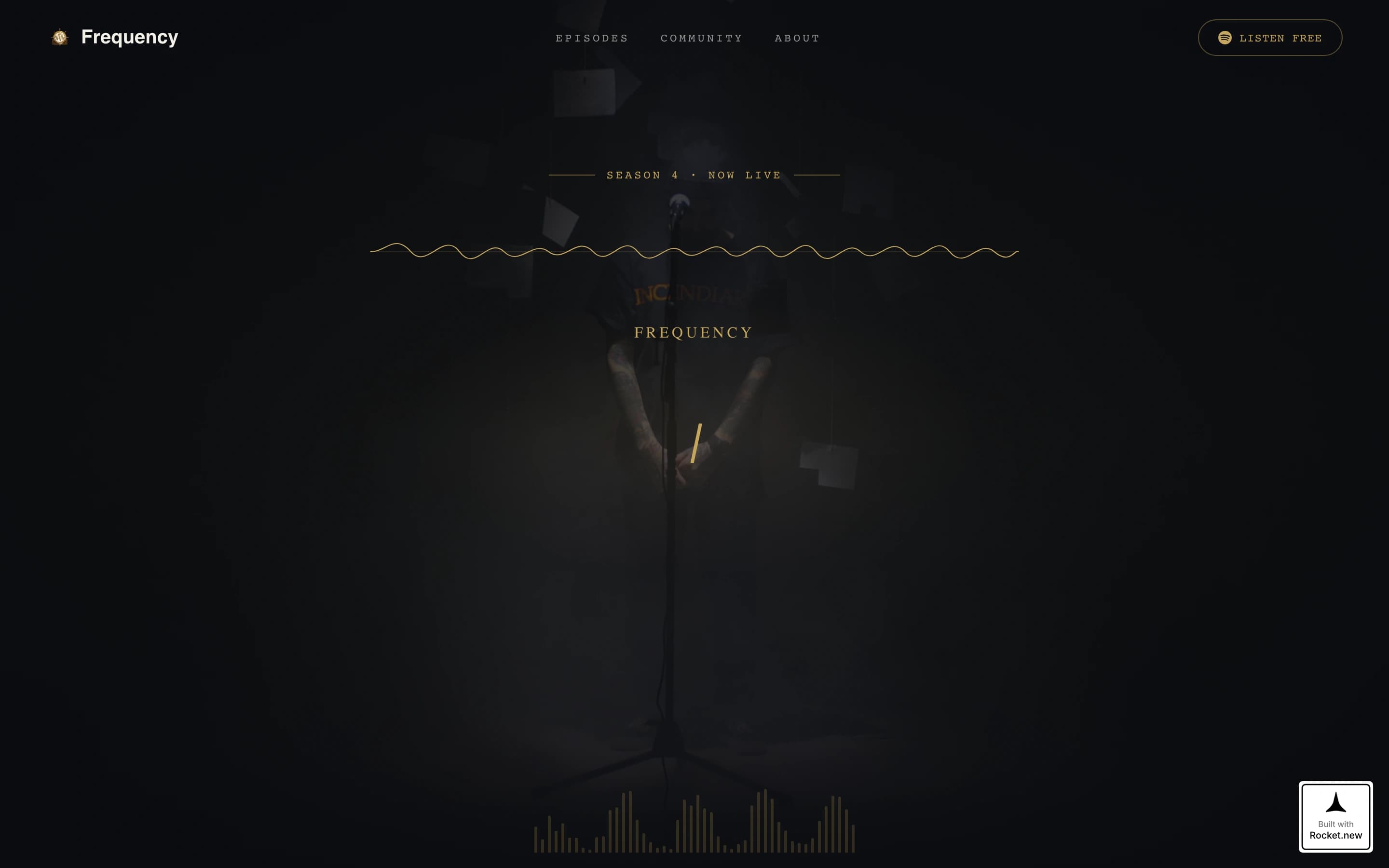 Frequency - Compelling Sciencepodcast Landing Page Template