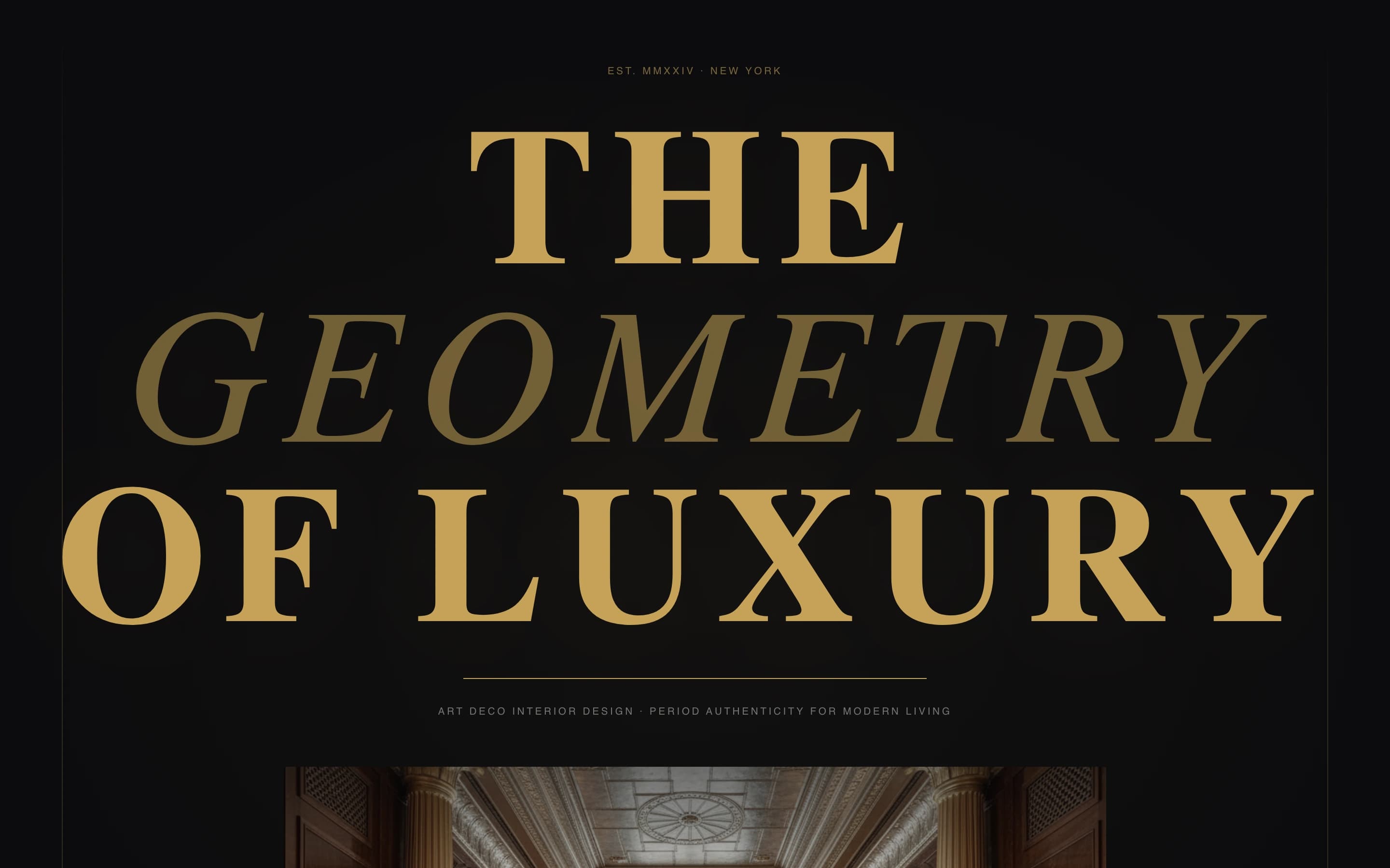 Deco - Opulent Interior Landing Page Template