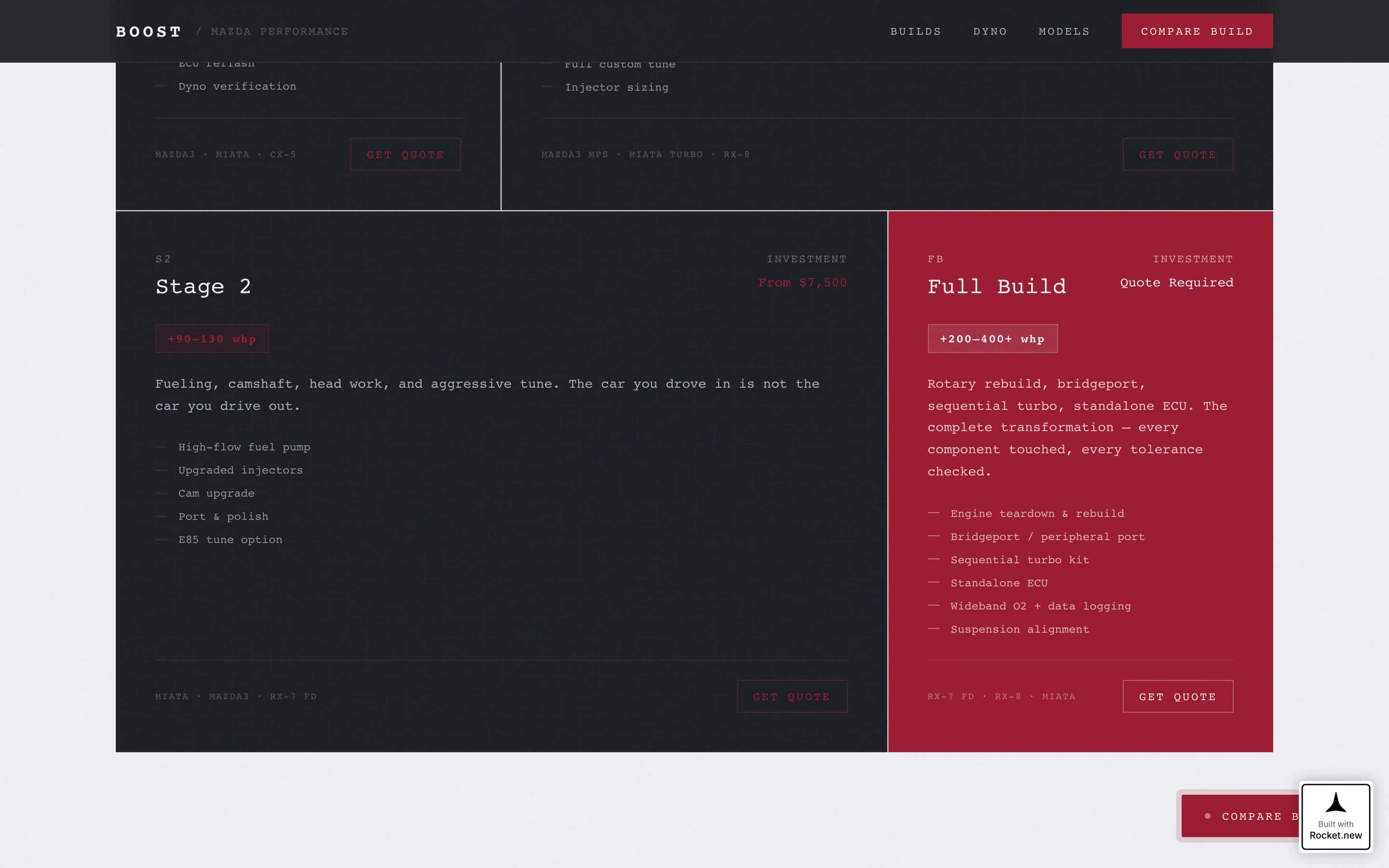 Boost - Precision Mazda Landing Page Template