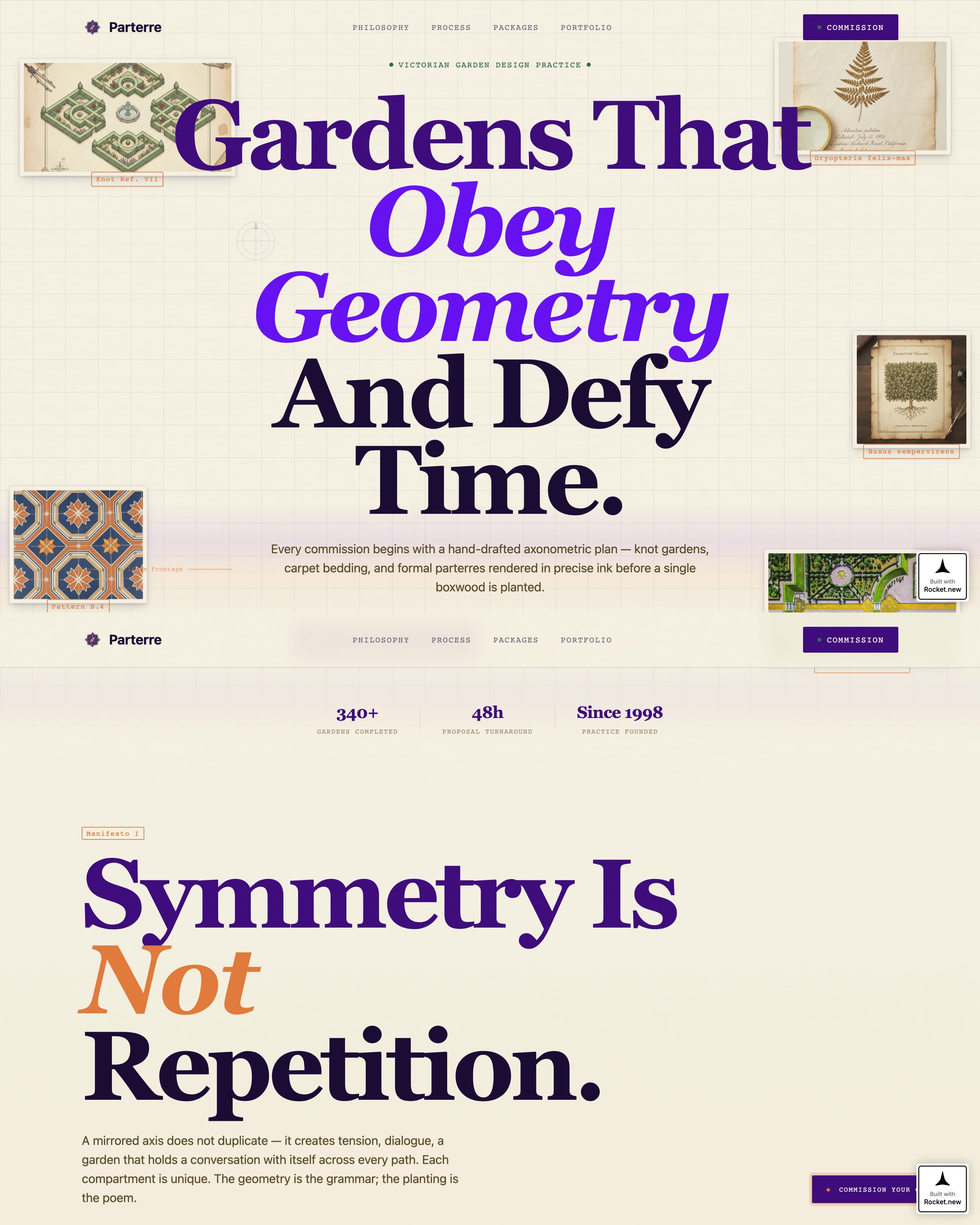 Parterre - Elegant Landscape Landing Page Template