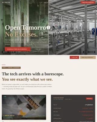 Valve - Overnight Retrofit Retail Store Plumbing Contractor Landing Page Template