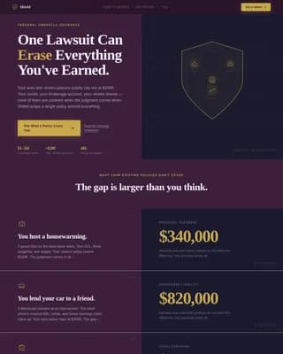 Shield - Lawsuit-Proof Your Assets Landing Page Template