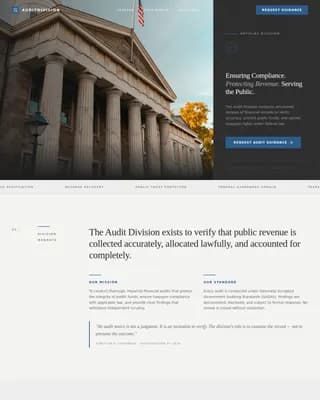 Audit - Civic Authority Tax Compliance Landing Page Template