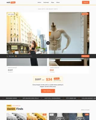 Rack - Smart Savings Fashion Landing Page Template