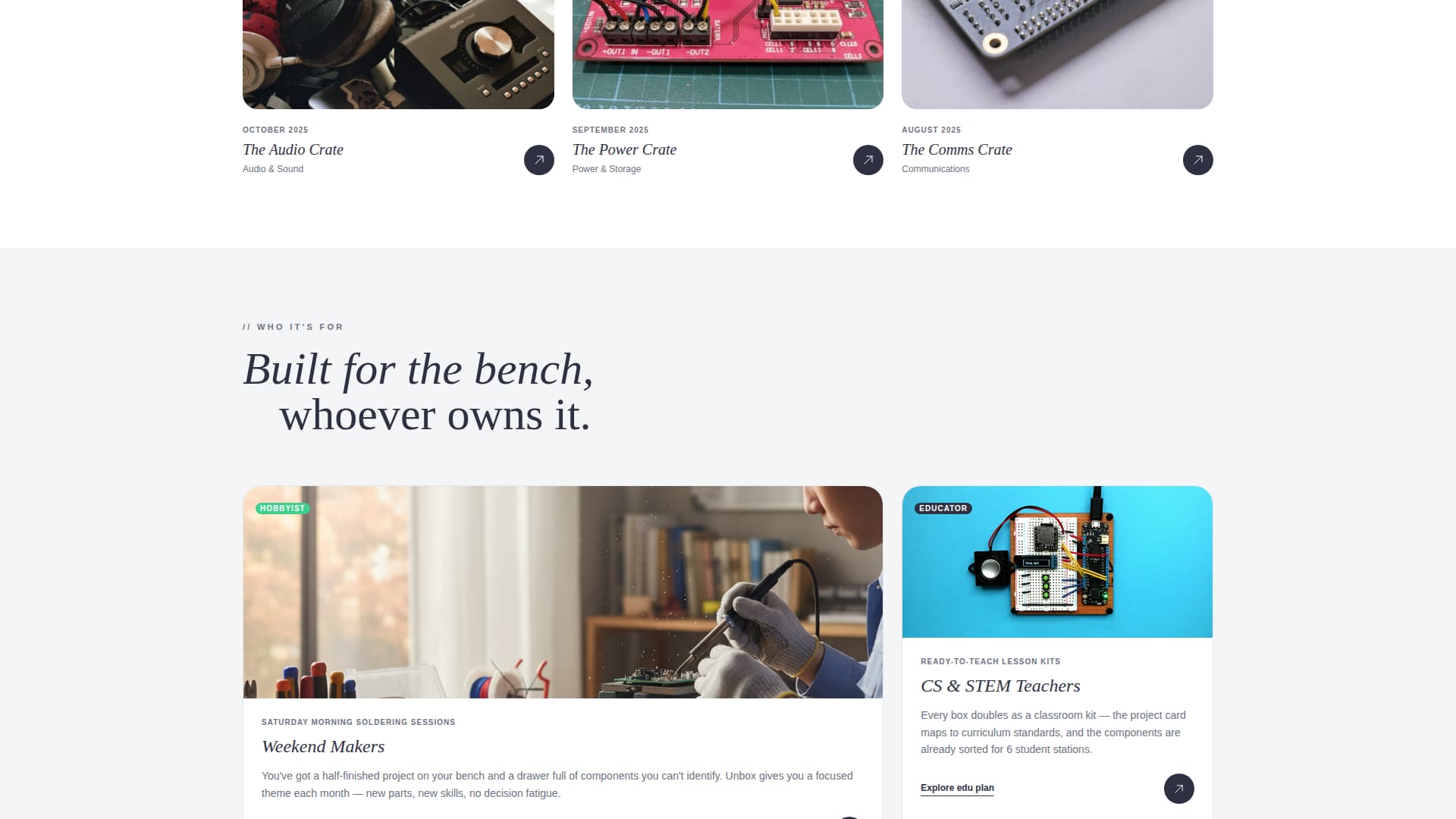 Unbox - Curated Electronics Landing Page Template