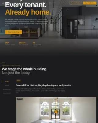 Stager - Executive Suite Mixed-Use Building Landing Page Template