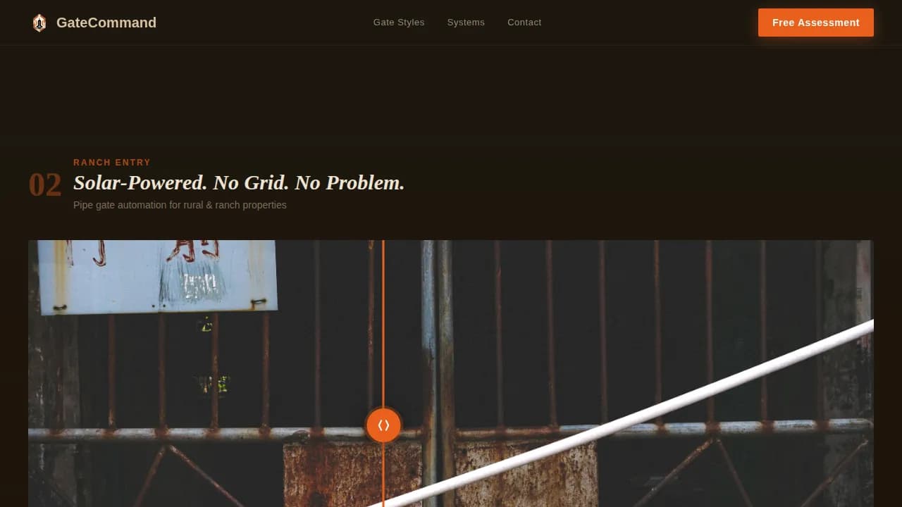 Automate — Effortless Gate Installation Landing Page Template