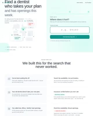 Locator - Find Trusted Local Dentists Landing Page Template