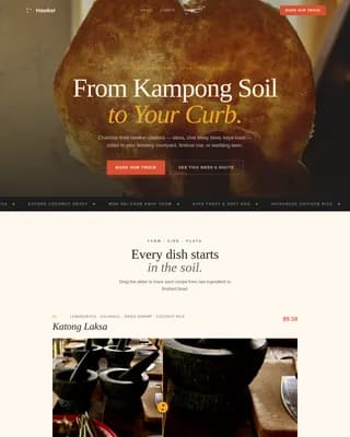 Cart — Street Food Truck Landing Page Template