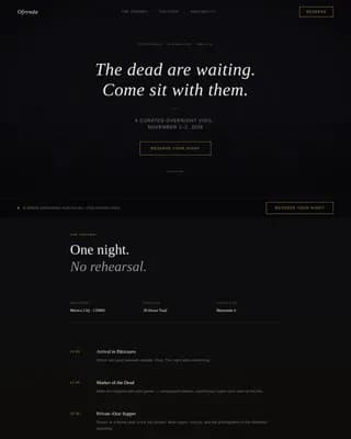 Ofrenda - Immersive Day of the Dead Cultural Tour Landing Page Template