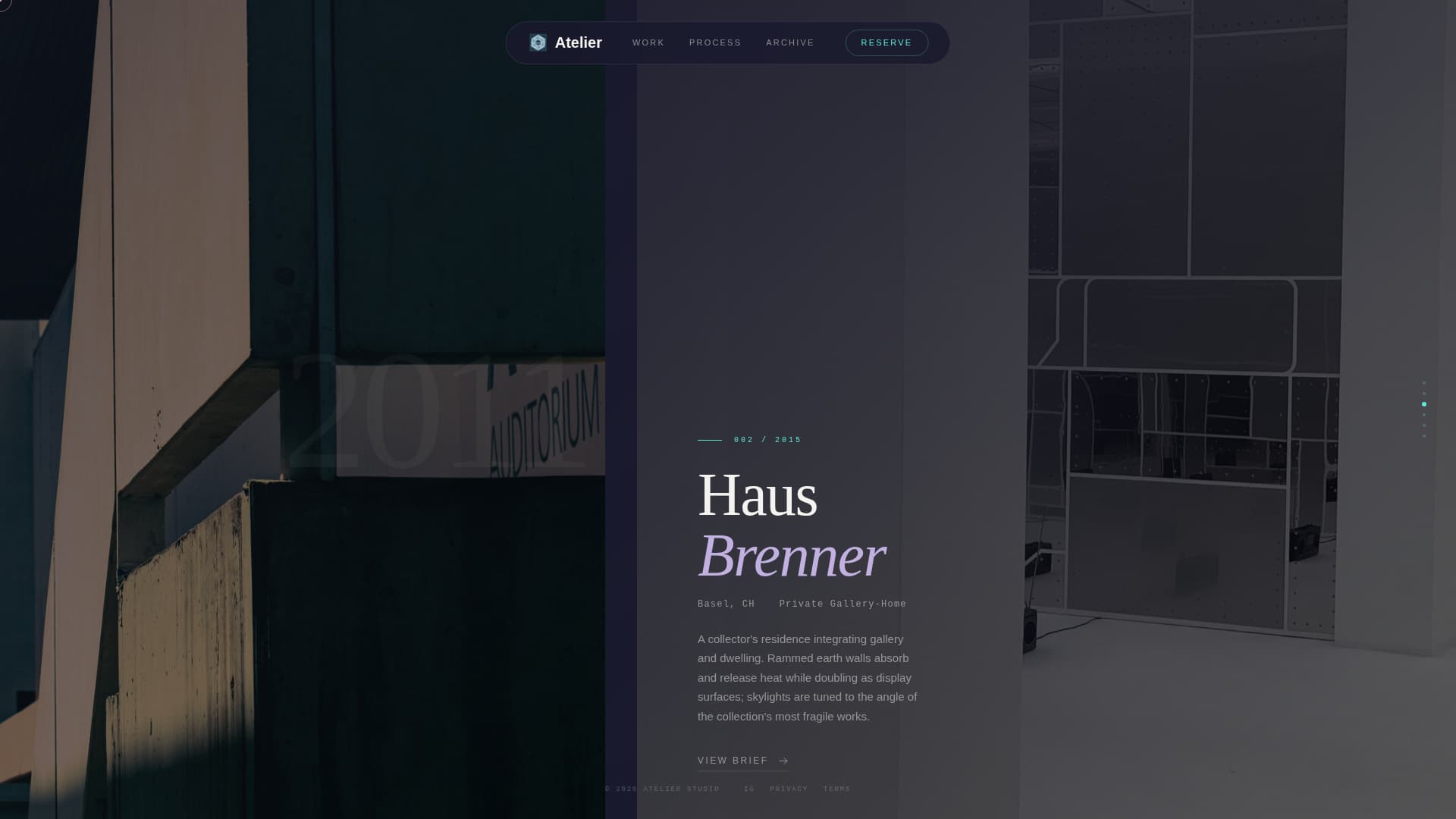 Architect Profile Pre-Launch Website Template