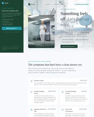 Rounds - Precision Internal Medicine Assessment Landing Page Template