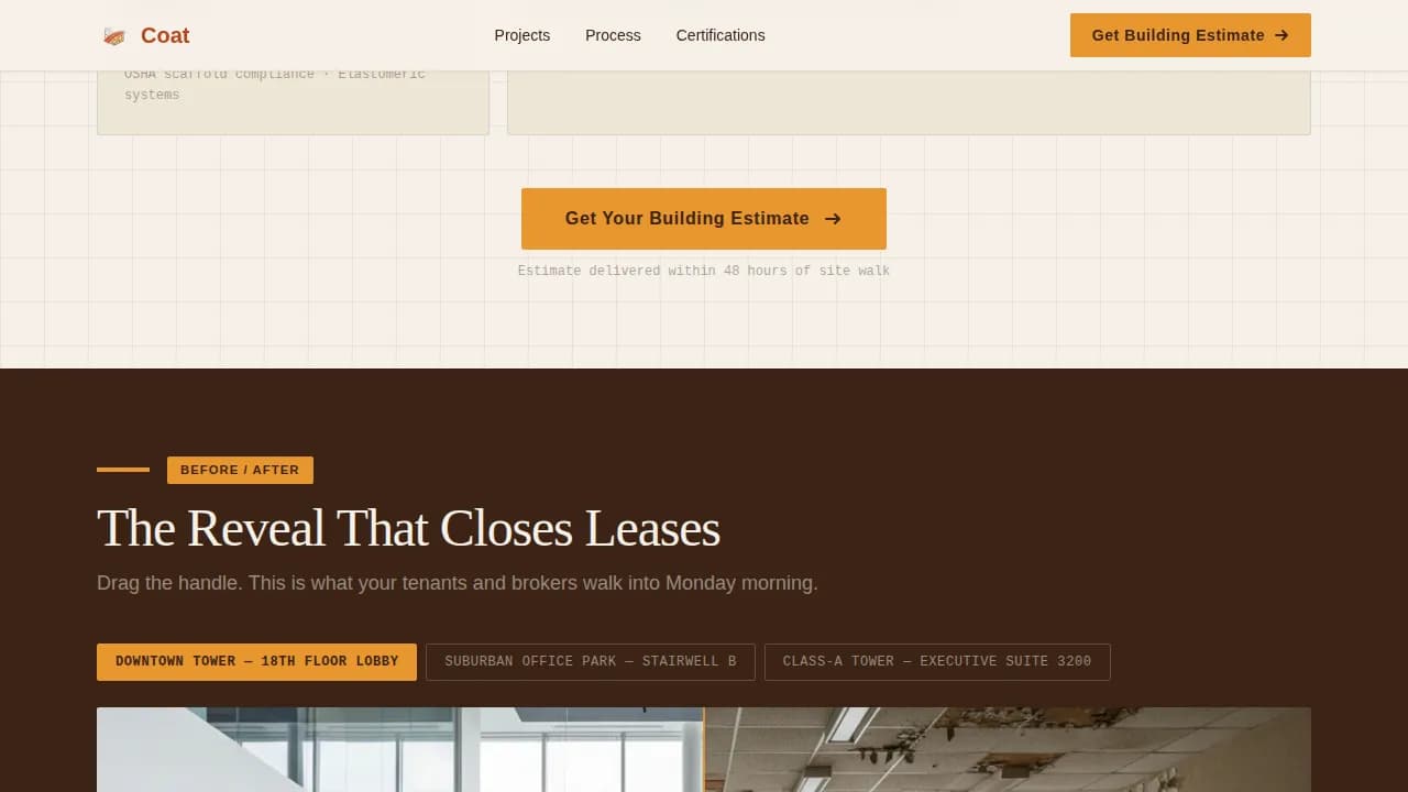 Coat - Weekend Crew Commercial Painting Landing Page Template