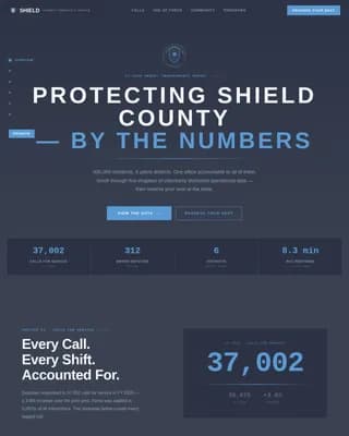 Shield - Civic Transparency Event Registration Landing Page Template