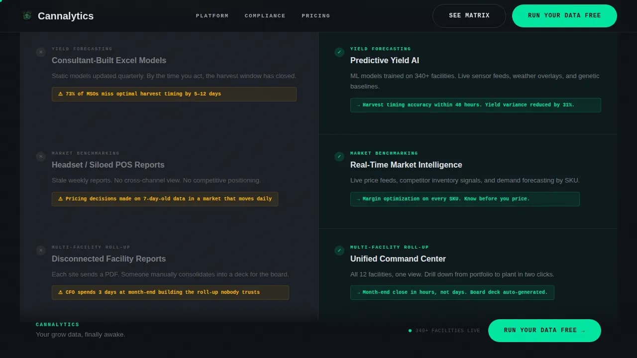 AI for Cannabis Professional Website Template
