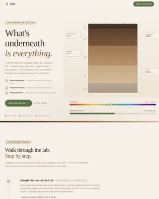 Tilth - Agrarian Soil Testing Lab Landing Page Template