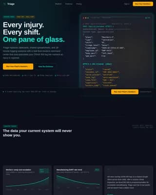 Manufacturing Software Professional Website Template
