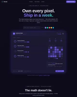 Momentum — Custom Behavior Tracking Reseller Landing Page Template