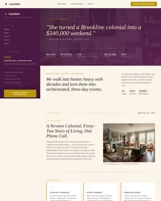Curator — Premium Estate Liquidation Landing Page Template