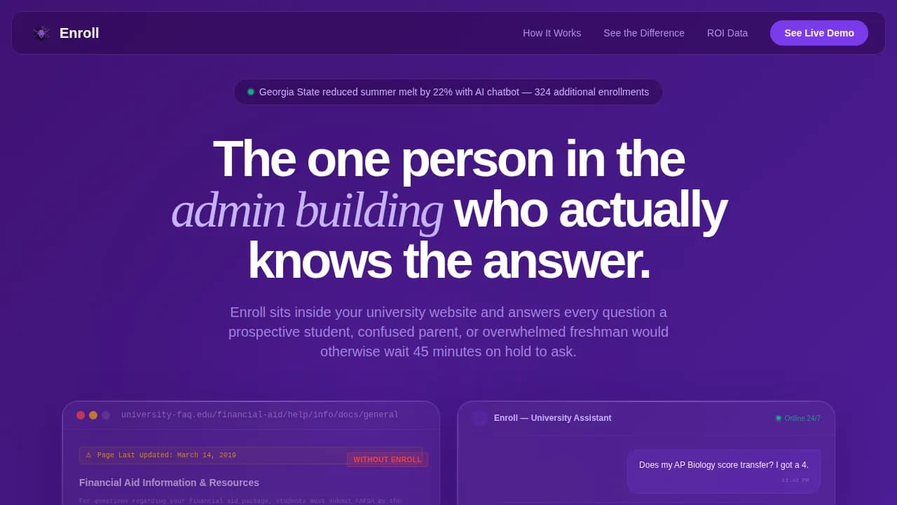 AI for Higher Education Directory Website Template