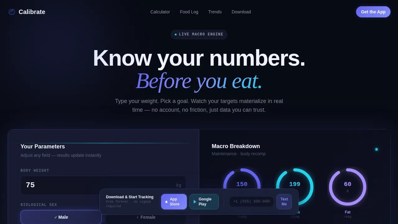 Consumer App & Platform Cost Calculator Website Template