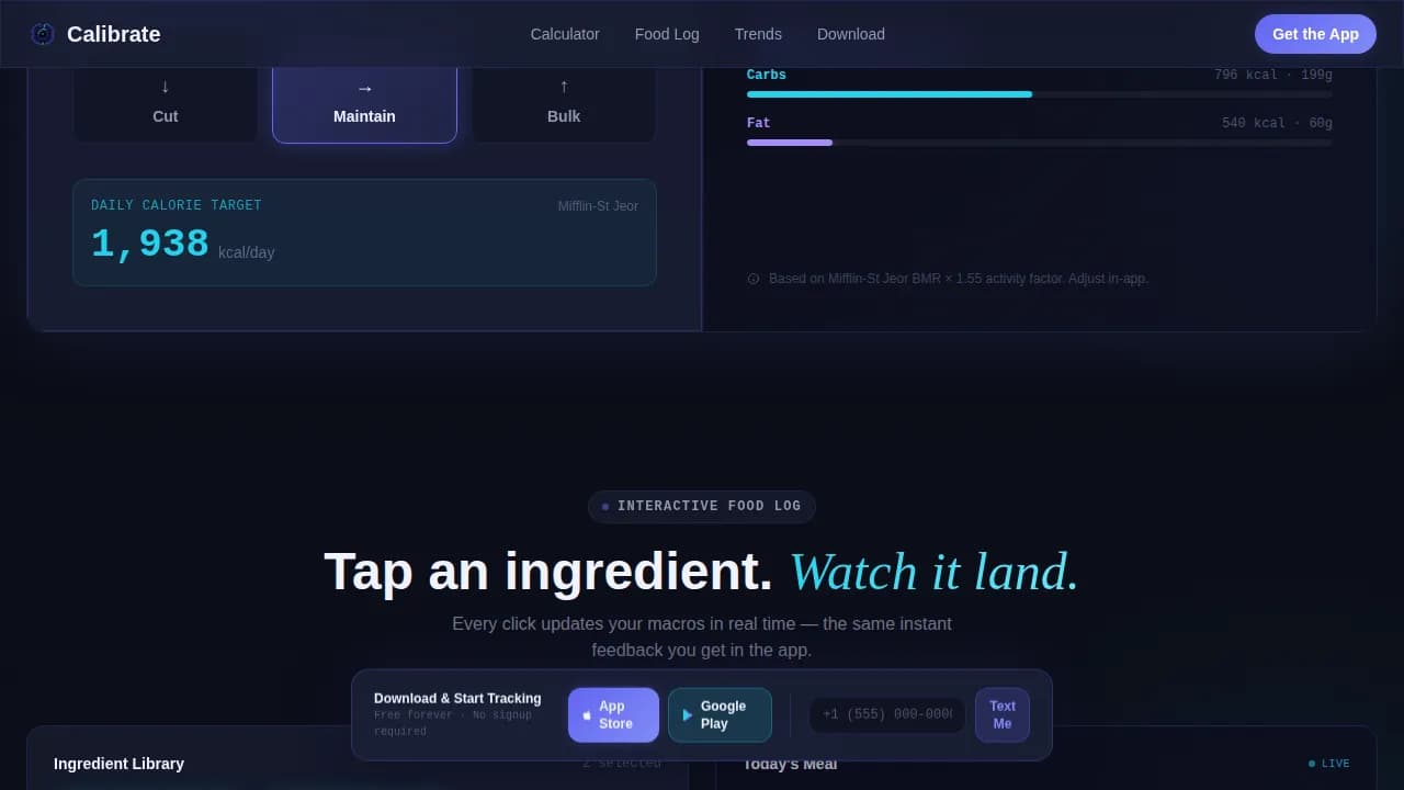 Consumer App & Platform Cost Calculator Website Template