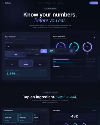 Consumer App & Platform Cost Calculator Website Template