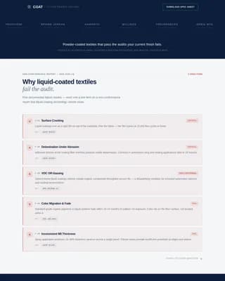 Seal — Industrial Powder Coating Landing Page Template