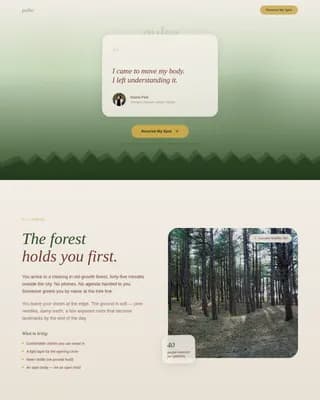 Pulse - Immersive Ecstatic Dance Retreat Landing Page Template