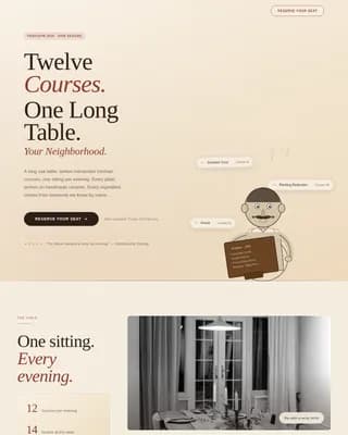Taste — Warm German Tasting Landing Page Template