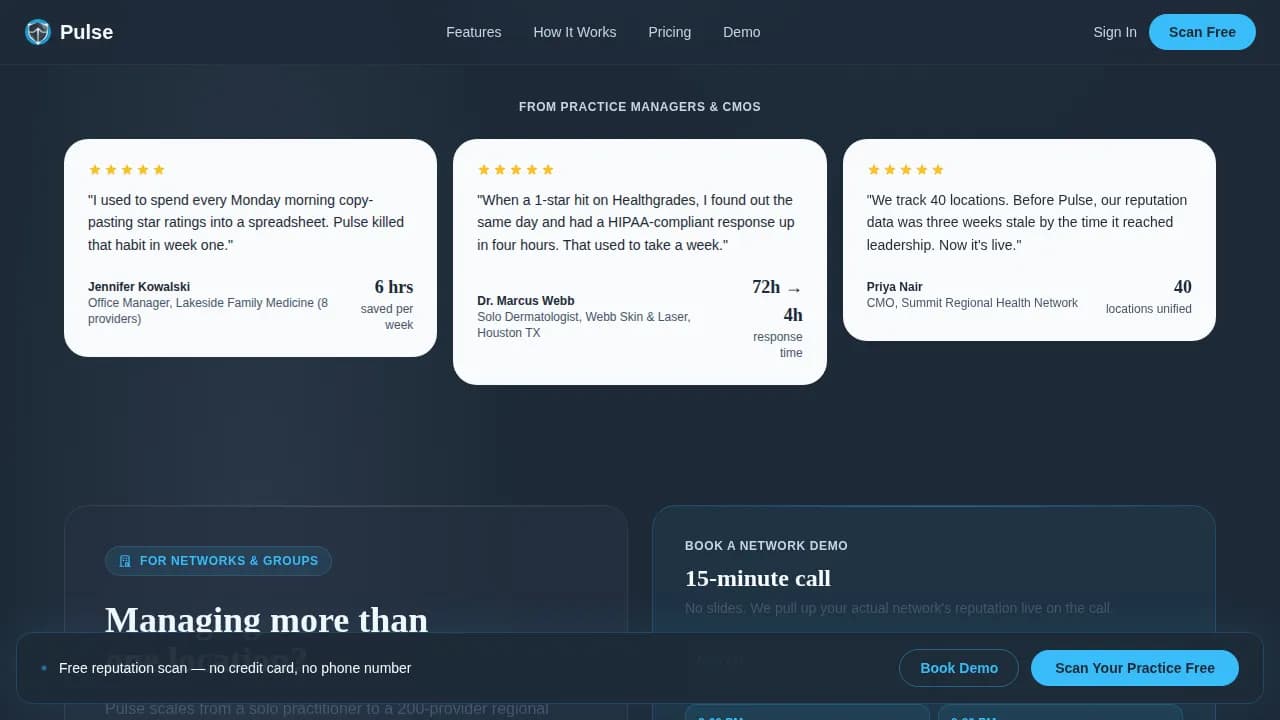Healthcare Software & SaaS Reviews Website Template