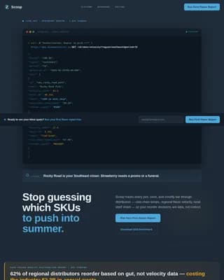 Analytics — Real-Time Flavor Metrics Landing Page Template