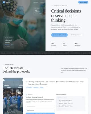 Intensivist & Critical Care Practice Website Template