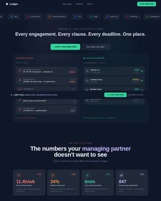 Accounting Firm Software Professional Website Template