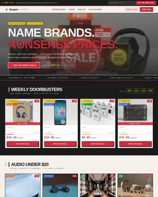 Savings — Exclusive Consumer Electronics Landing Page Template