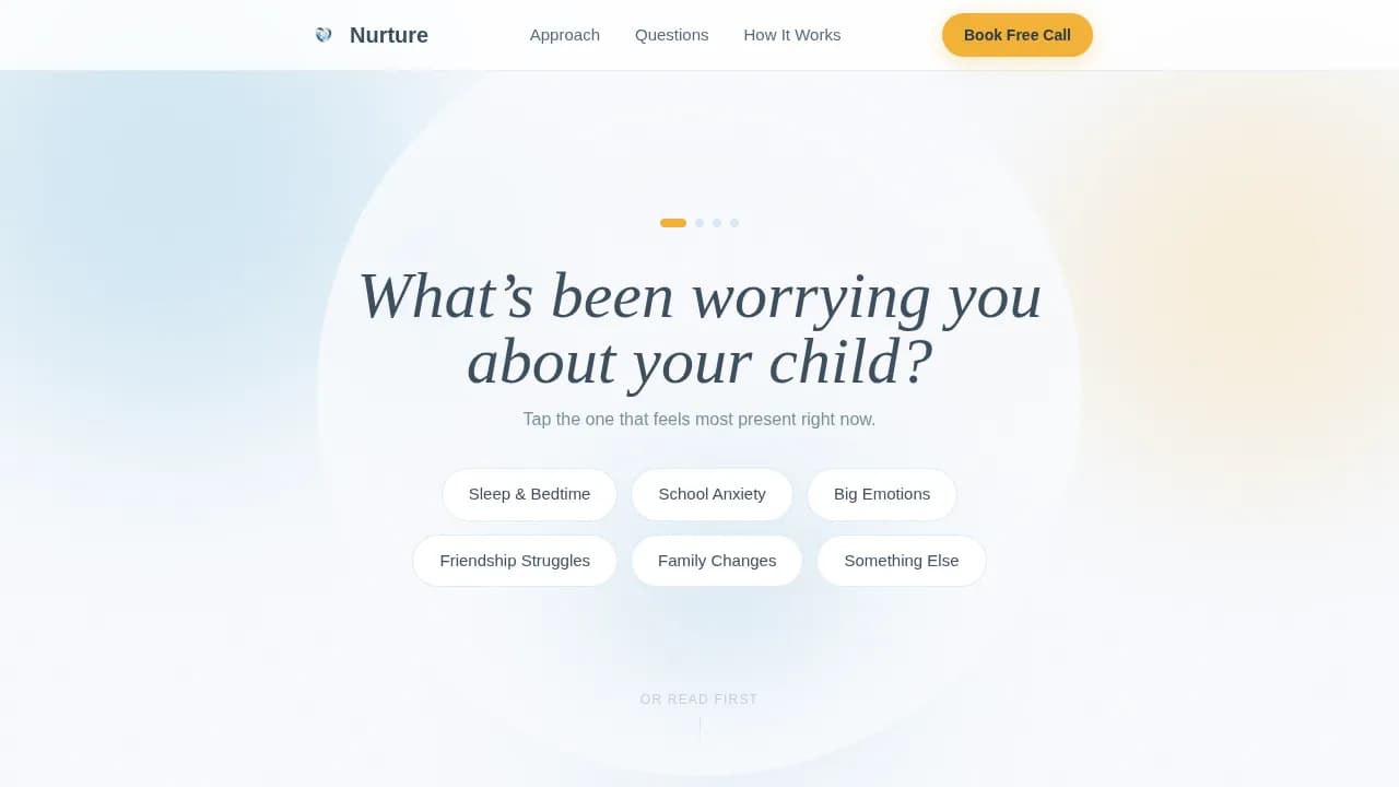 Support — Expert Child Psychology Landing Page Template