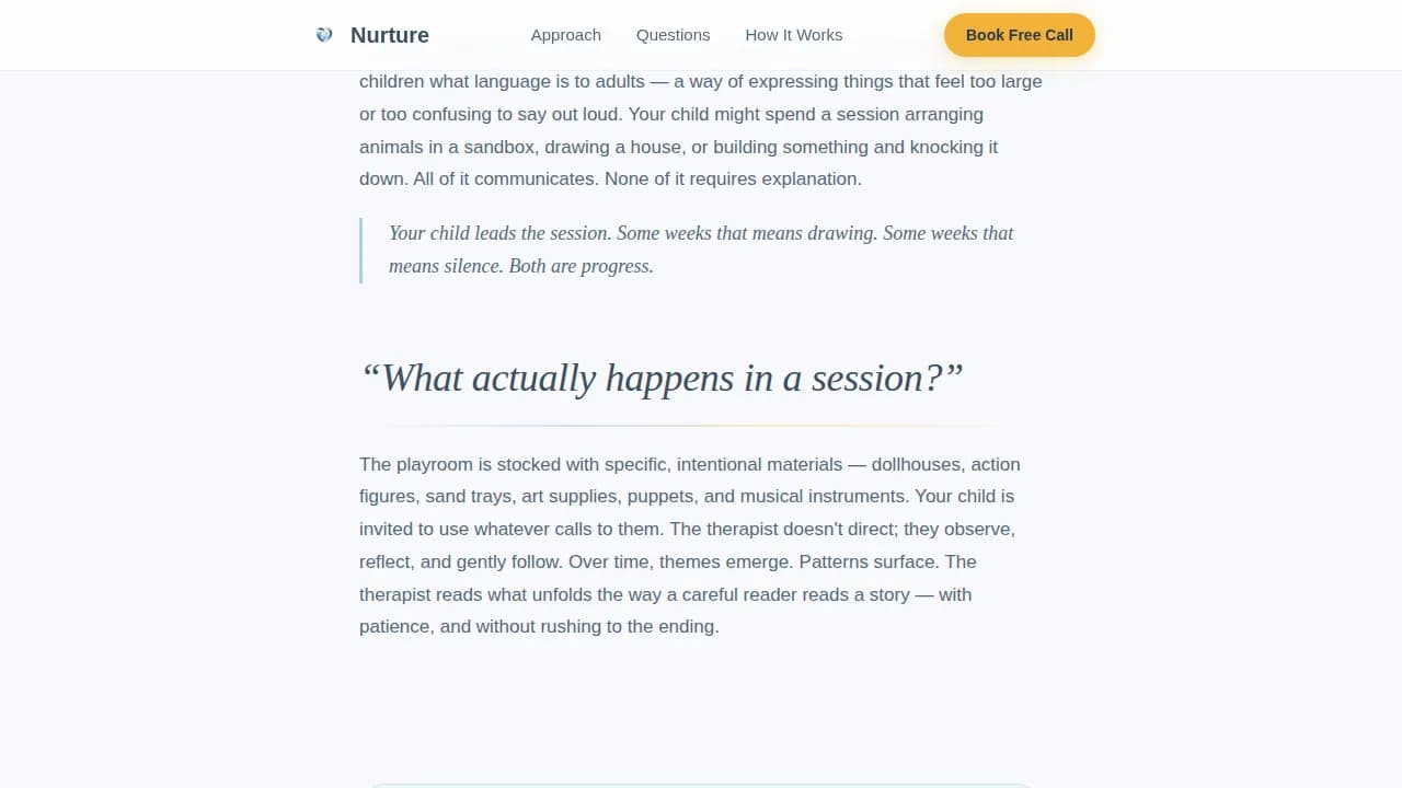 Support — Expert Child Psychology Landing Page Template