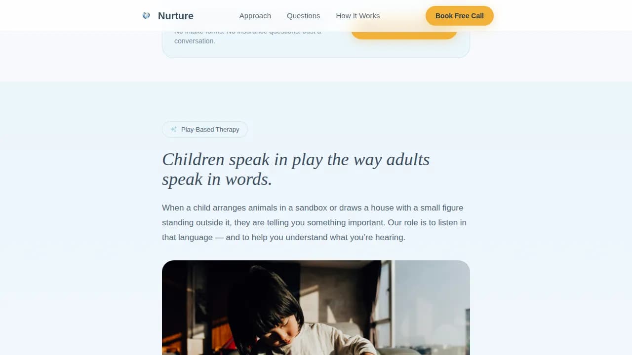 Support — Expert Child Psychology Landing Page Template