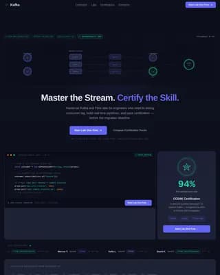 Stream — Advanced Data Processing Academy Landing Page Template