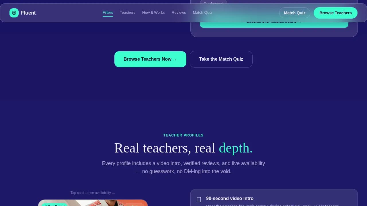 Connect — Intuitive Language Tutor Landing Page Template