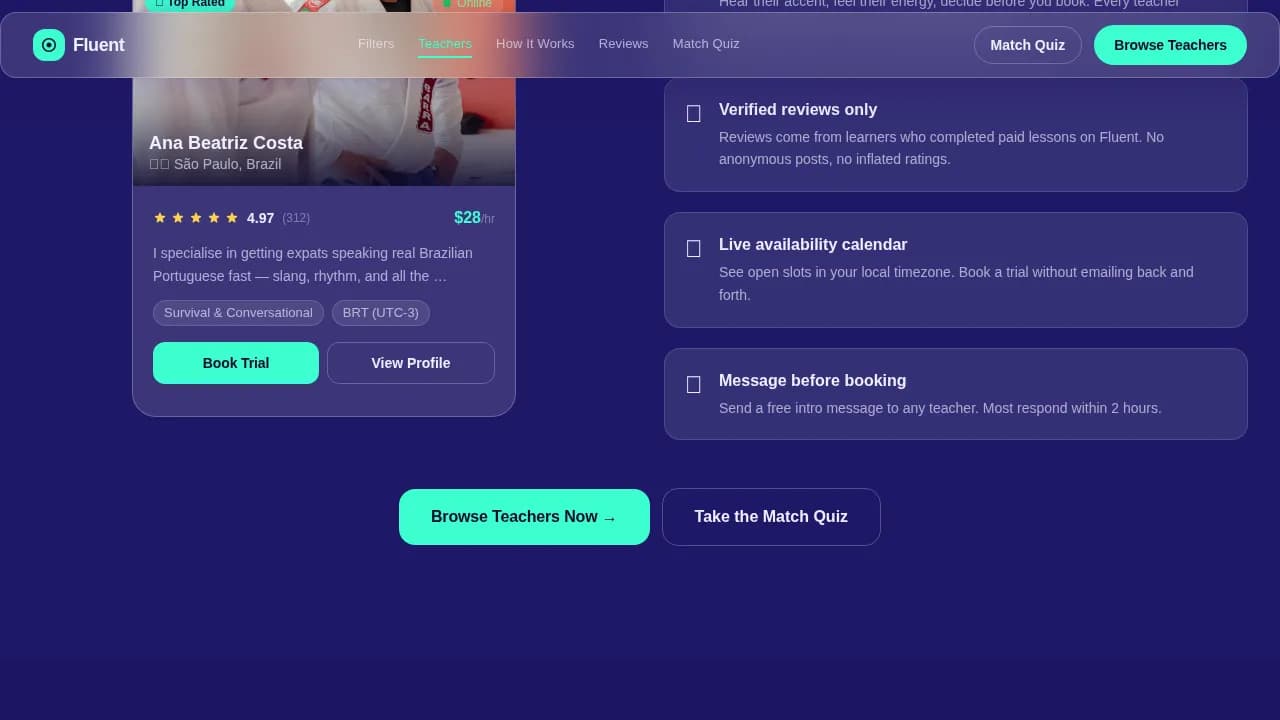 Connect — Intuitive Language Tutor Landing Page Template