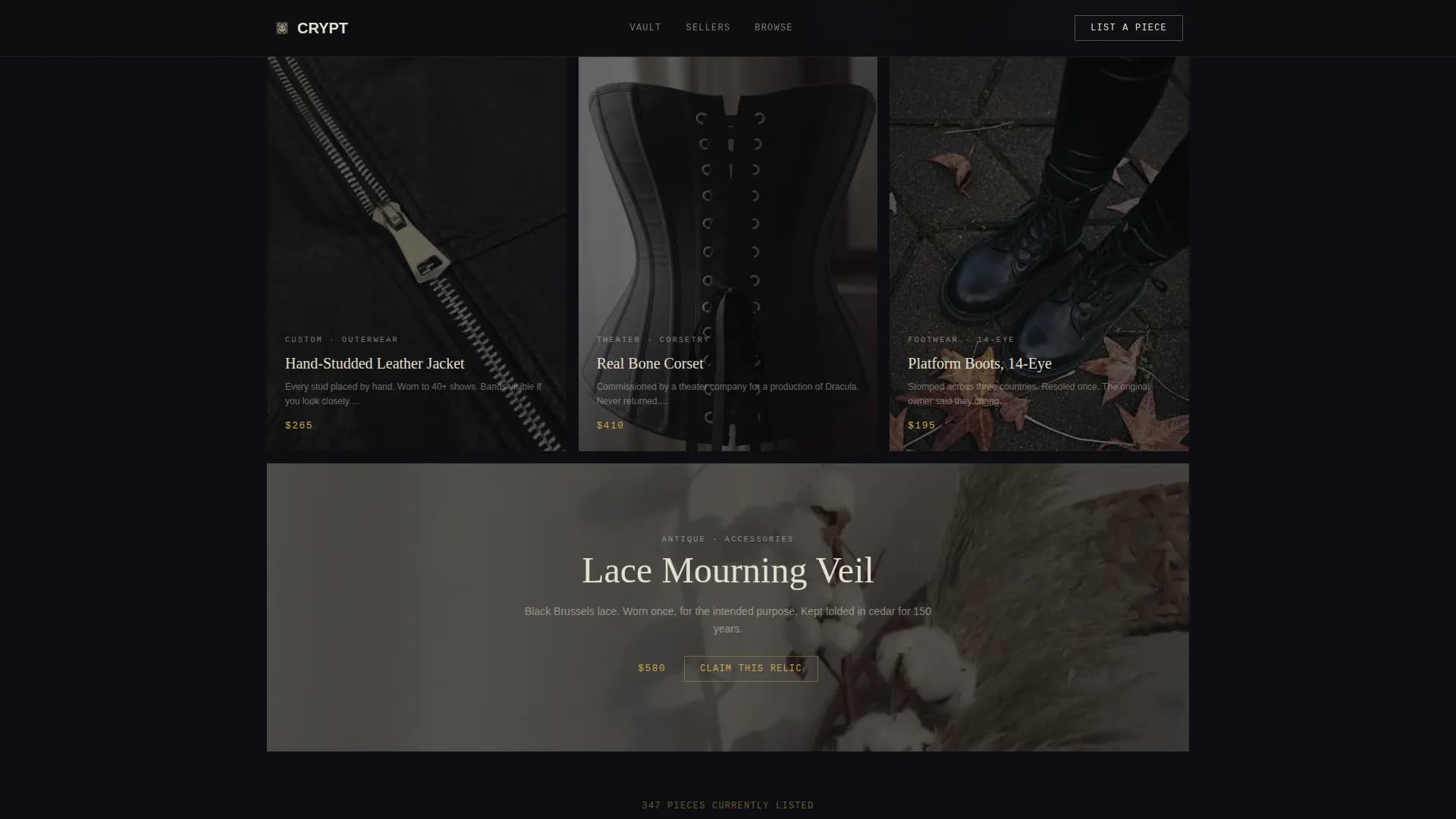 Gothic Fashion Professional Website Template